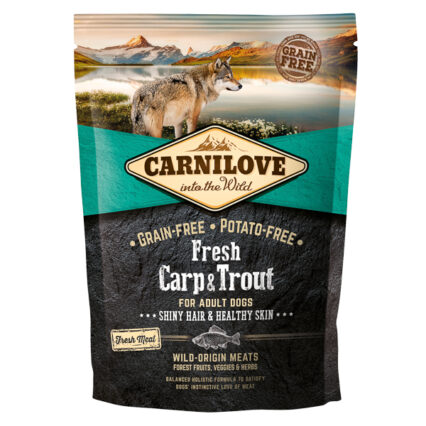 Carnilove Fresh Carp & Trout, Healthy Skin for Adult Dogs 1.5 kg