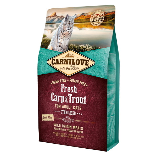 Carnilove Fresh Carp & Trout Sterilised for Adult Cats 2 kg