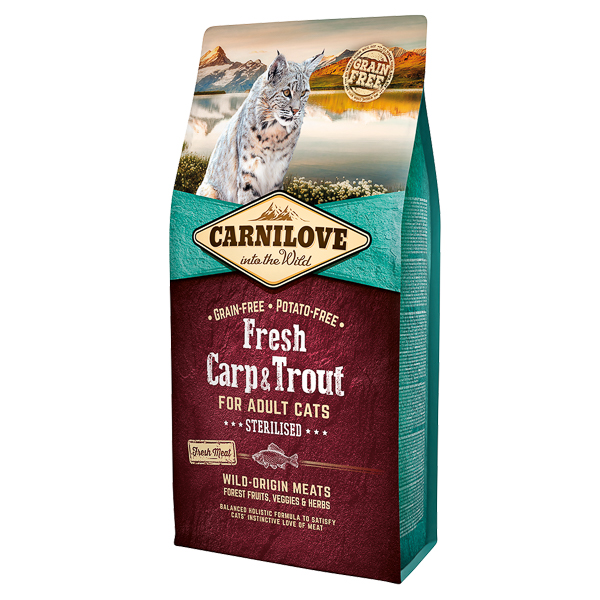 Carnilove Fresh Carp & Trout Sterilised for Adult Cats 6 kg