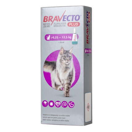 Bravecto Plus Spot-on Cat 500 mg (6,25-12,5 kg)
