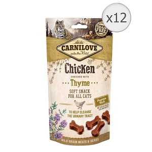 Carnilove Cat Semi Moist Snack Chicken with Thyme 12 x 50 g