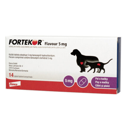 Fortekor Flavour Dog & Cat 5 mg (5-20 kg) 14 tablete