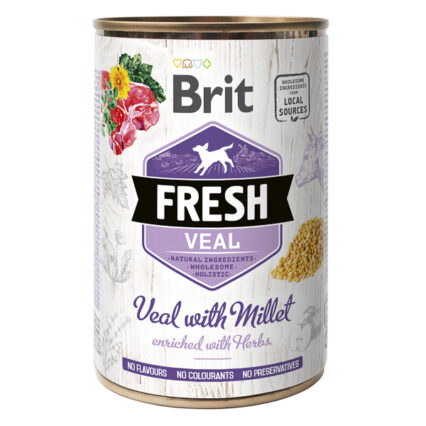 Brit Fresh Veal with Millet 400 g