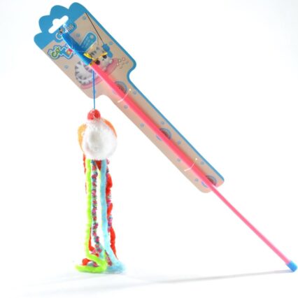 JUCARIE PENTRU PISICI UNDITA CU MINGE 50CM