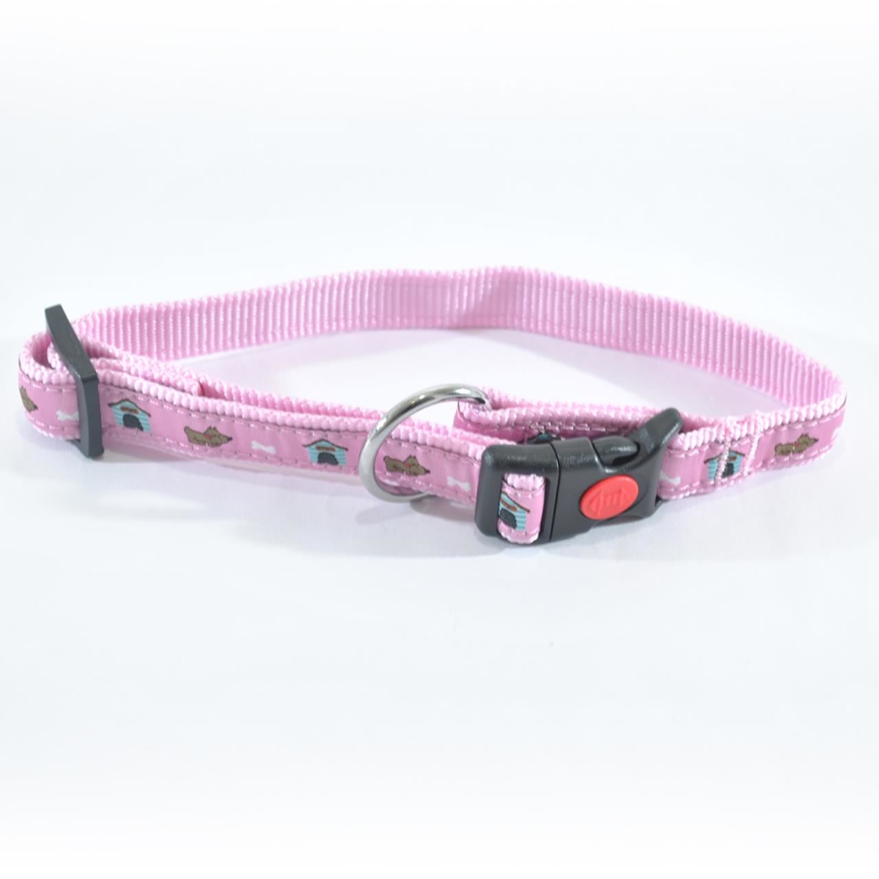 ZGARDA NYLON PENTRU CAINI MOL CU MODEL PINK CLICK 25MM*45-70CM/L0902.25070A