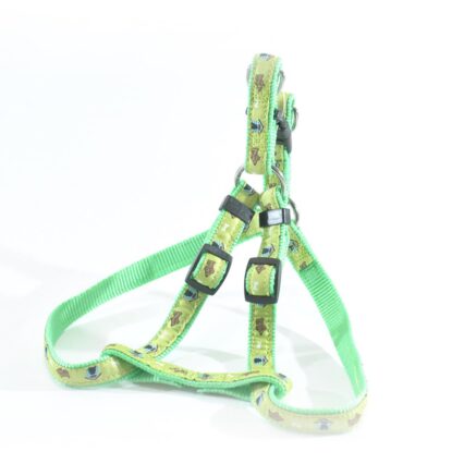 HAM PENTRU CAINI NYLON MOL CU MODEL LIME GREEN CLICK 20MM*40-70CM/L2602.200704