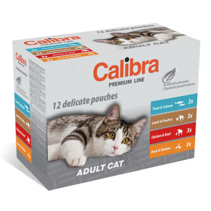 Calibra Cat Pouch Premium Line Adult Multipack 12x100 g