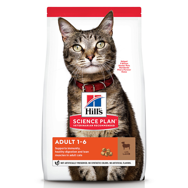 Hill's SP Feline Adult Lamb and Rice 10 kg