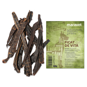 Recompensa pentru caini, ficat de vita, 100 g