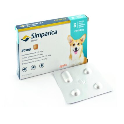 SIMPARICA 40 MG(10-20 KG)* 3 TAB