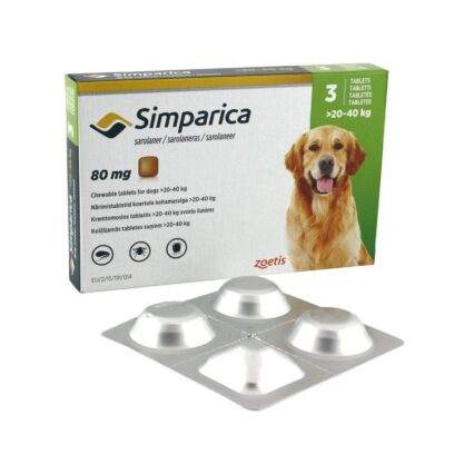 SIMPARICA 80 MG(20-40 KG)*3 TAB