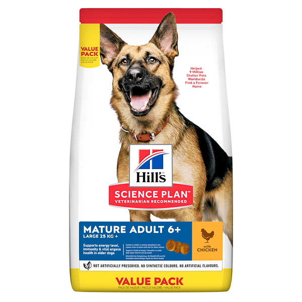 Hill's SP Canine Mature Large Breed Chicken 18 kg Value Pack