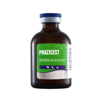 SOLUTIE INJECTABILA PENTRU MIEI, CAINI SI PISICI PRAZICEST 50ML
