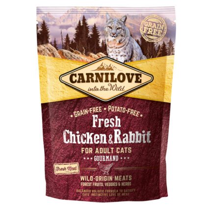 Carnilove Fresh Chicken & Rabbit Gourmand for Adult Cats 400 g