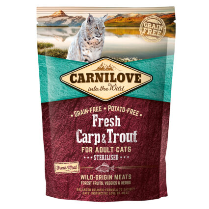 Carnilove Fresh Carp & Trout Sterilised for Adult Cats 400 g