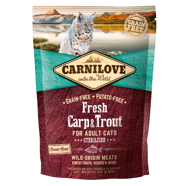Carnilove Fresh Carp & Trout Sterilised for Adult Cats 400 g