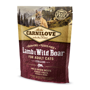 Carnilove Lamb & Wild Boar for Adult Cats - Sterilised 400 g