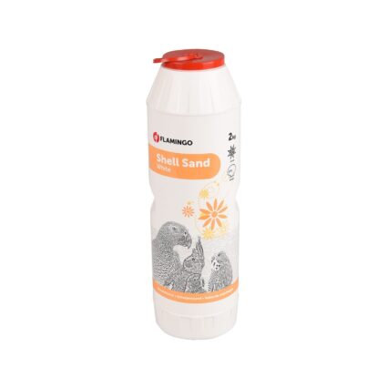 NISIP PENTRU PASARI EXOTICE FLAMINGO SHELL SAND ALB 2 KG