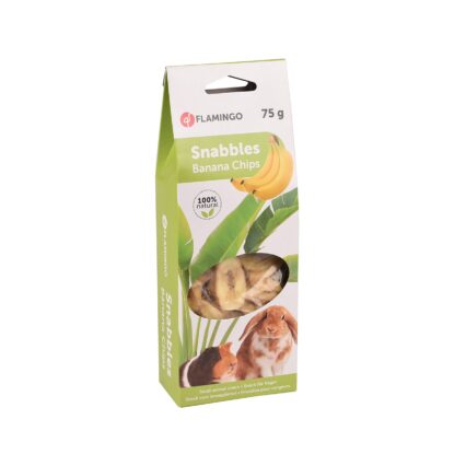 DELICATESE PENTRU ROZATOARE SNABBLES BANANA FLAMINGO 75G