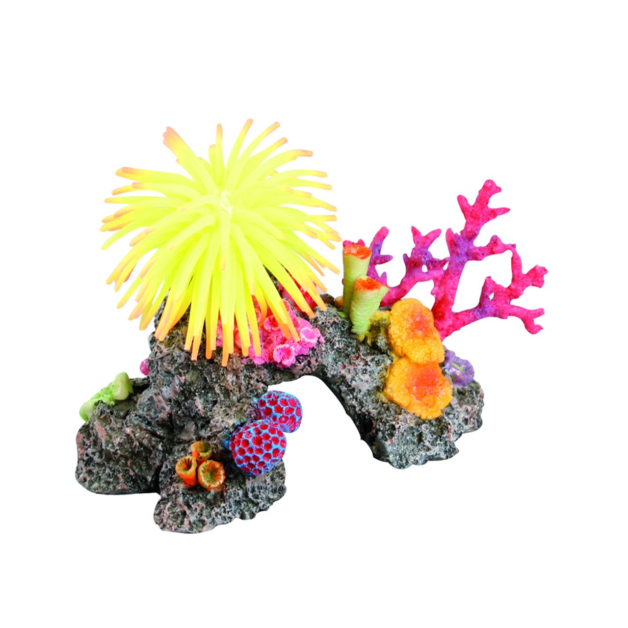 DECOR PENTRU AVCARIU RECIF CU ANEMONE FLAMINGO 14x8x11CM