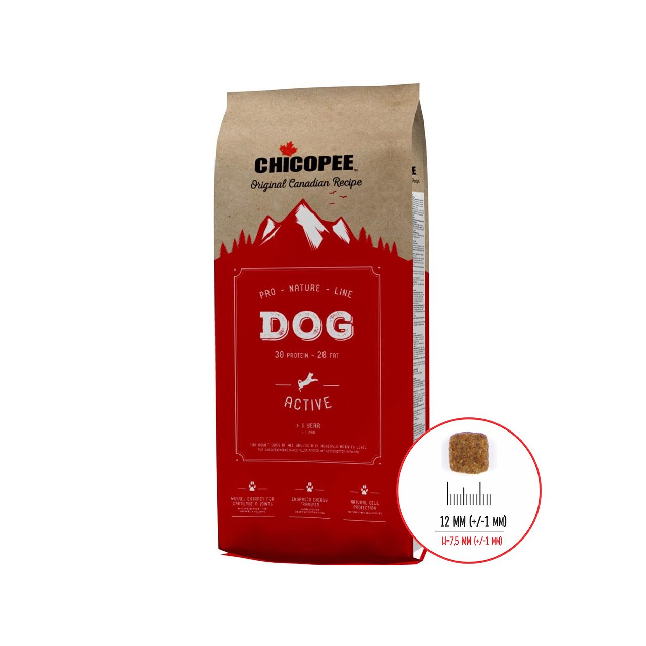 HRANA USCATA PENTRU CAINI SUPER PREMIUM CHICOPEE PNL ACTIVE 20KG