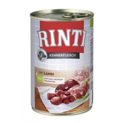 Hrana umeda pentru caini Rinti Adult cu miel 800 g