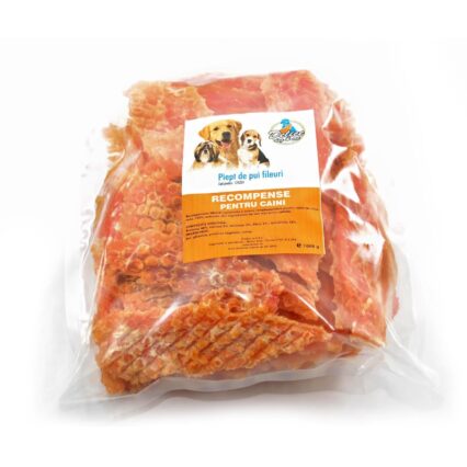 RECOMPENSE PENTRU CAINI DELICE PIEPT PUI FILEURI SET 1KG