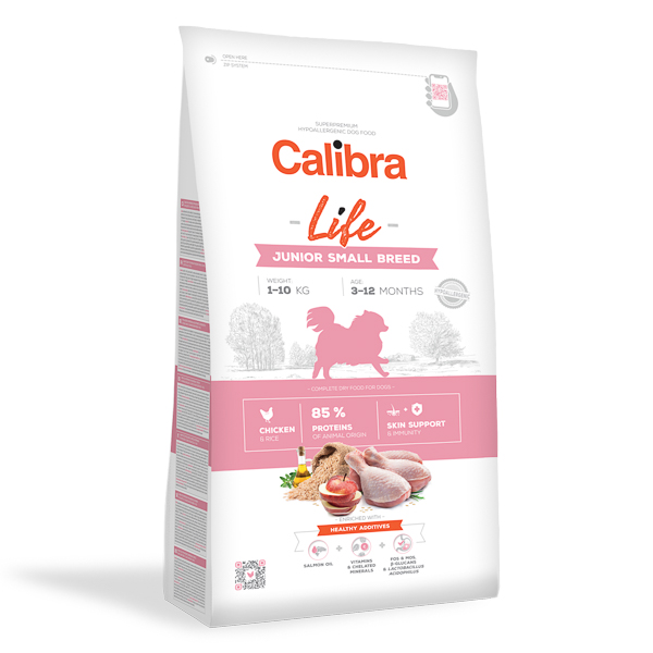 Calibra Dog Life Junior Small Breed Chicken 1,5 kg