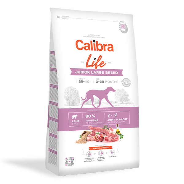 Calibra Dog Life Junior Large Breed Lamb 12 kg