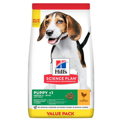 Hill's SP Canine Puppy Medium Chicken 18 kg Value Pack