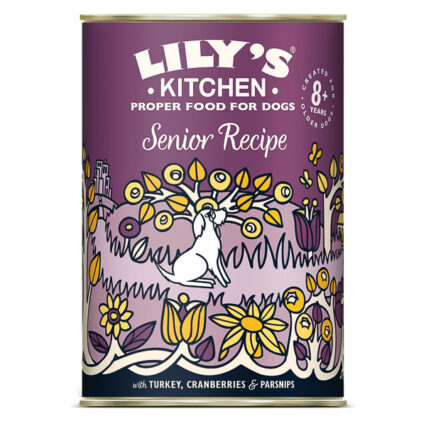 Lily's Kitchen for Dogs Senior Recipe, Turkey, Cranberries & Vegetables 400 g