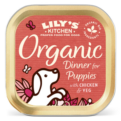 Lily's Kitchen for Dogs Organic Dinner for Puppies with Chicken and Veg 150 g