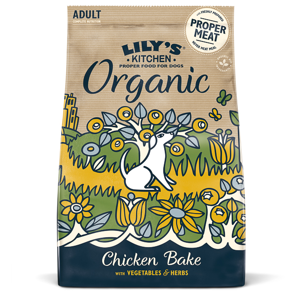Lily's Kitchen Dog Organic Chicken Bake Adult Dry Food 7 kg