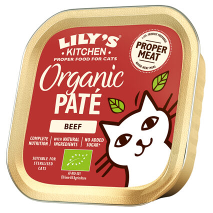 Lily's Kitchen Cat Adult Organic Beef Pate 85 g