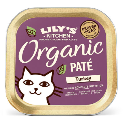 Lily's Kitchen Cat Adult Organic Turkey Pate 85 g