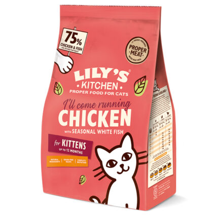 Lily's Kitchen Cat Chicken & White Fish Dry Kitten Food 800 g