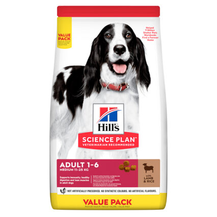 Hill's SP Canine Adult Medium Lamb and Rice 18 kg Value Pack