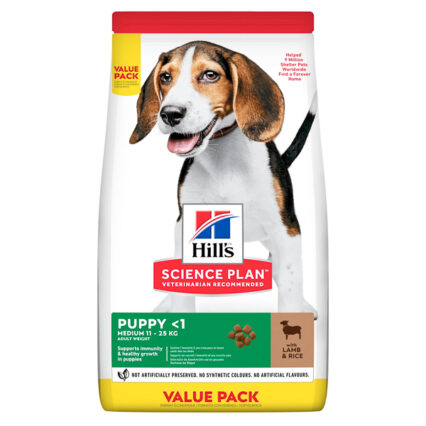 Hill's SP Canine Puppy Medium Lamb and Rice 18 kg Value Pack