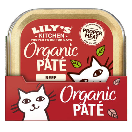 Lily's Kitchen Cat Adult Organic Beef Pate 19 x 85 g