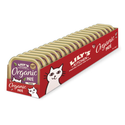 Lily's Kitchen Cat Adult Organic Turkey Pate 19 x 85 g