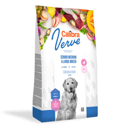 Calibra Dog Verve GF Senior M & L Chicken & Duck 2 kg