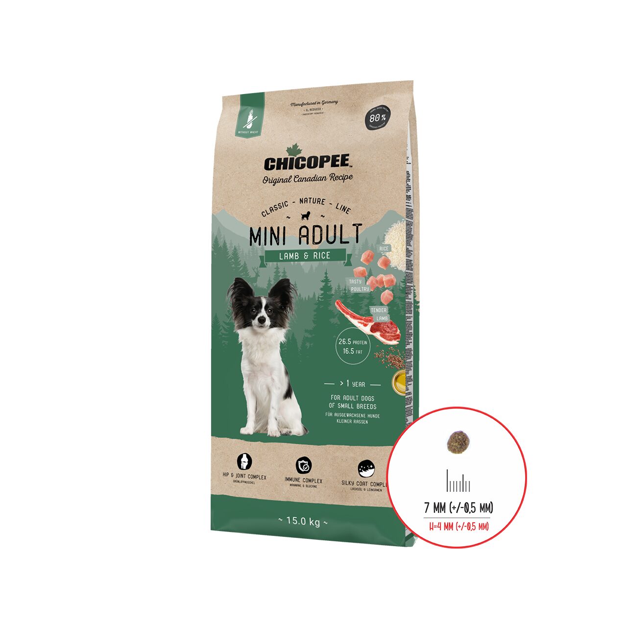 HRANA USCATA PENTRU CAINI SUPER PREMIUM CHICOPEE CNL MINI ADULT LAMB&RICE 15KG