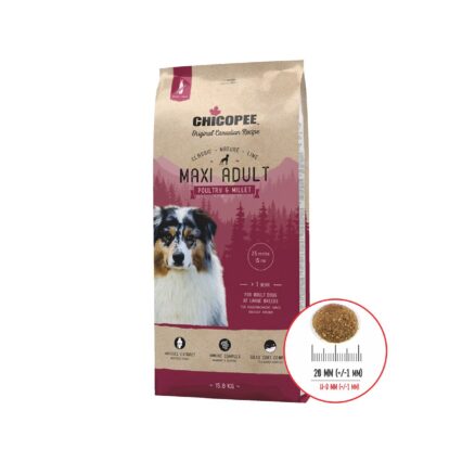 HRANA USCATA PENTRU CAINI SUPER PREMIUM CHICOPEE CNL MAXI ADULT POULTRY&MILLET 15KG