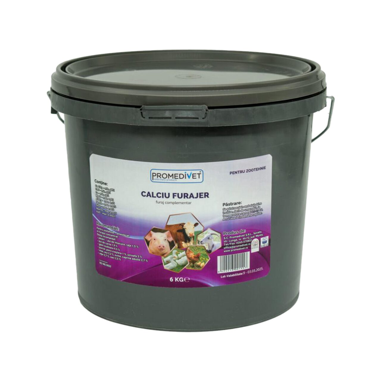 CALCIU FURAJER AROMATIZAT CU FRUCTE DE PADURE 6KG