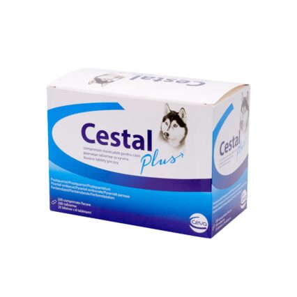 ANTIPARAZITAR INTERN PENTRU CAINI CESTAL PLUS CHEW (200TB/CUTIE)