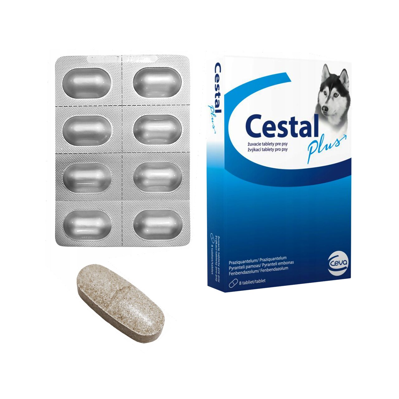 ANTIPARAZITAR INTERN PENTRU CAINI CESTAL PLUS CHEW (8 TB/CUTIE)