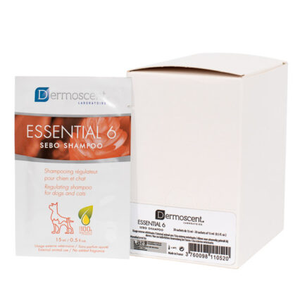Refill Dermoscent Essential 6 Sebo Shampoo for Dogs and Cats 15 ml x 20