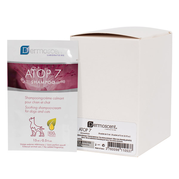 Refill Dermoscent Atop 7 Shampoo for Dogs and Cats 15 ml x 20