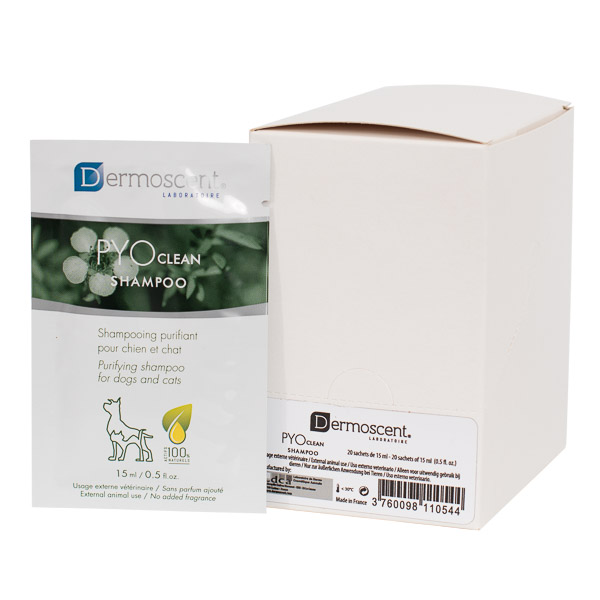 Refill Dermoscent Pyoclean Shampoo for Dogs and Cats 15 ml x 20