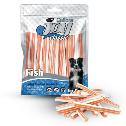 Calibra Joy Dog Classic Fish & Chicken Sandwich 250 g NEW
